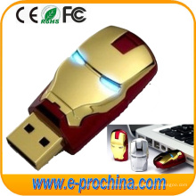 Personaliza Logos Ironman USB Flash Drive para regalo promocional (ED197)